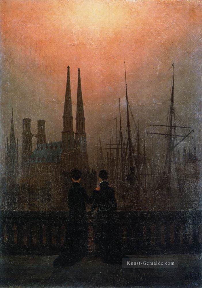 Die Schwestern auf dem Balkon romantischen Caspar David Friedrich Ölgemälde